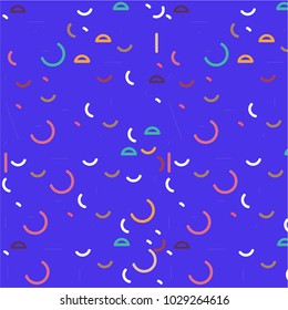 Beauty vector cover art. Line and shape pattern background.