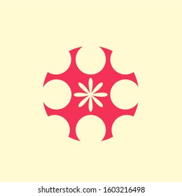 Beauty Vector Flower Design Logo Template Icon