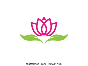 Beauty Vector flowers design logo Template icon