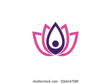 Beauty Vector flowers design logo Template icon