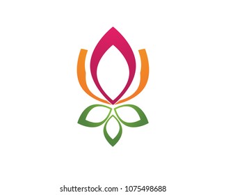 Beauty Vector flowers design logo Template icon
