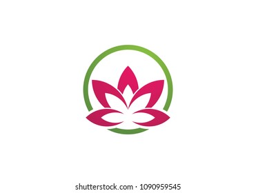 Beauty Vector flowers design logo Template icon