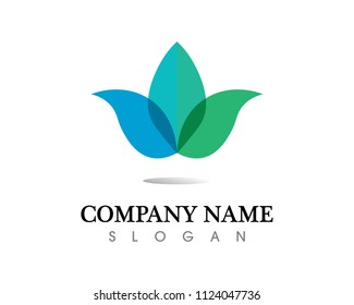 Beauty Vector flowers design logo Template icon