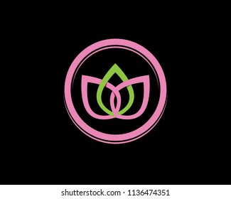 Beauty Vector flowers design logo Template icon
