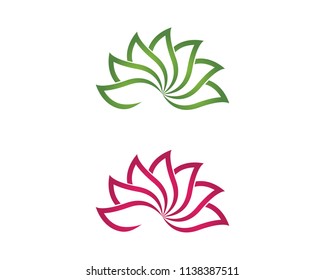 Beauty Vector flowers design logo Template icon