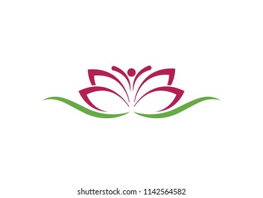 Beauty Vector flowers design logo Template icon
