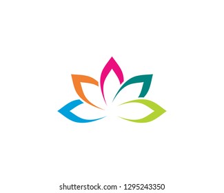 Beauty Vector flowers design logo Template icon - Vector