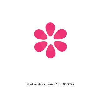 Beauty Vector flowers design logo Template icon illustration