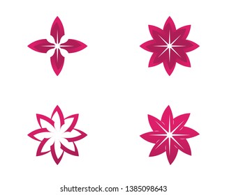 Beauty Vector flowers design logo Template icon