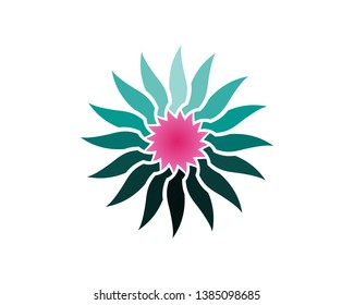 Beauty Vector flowers design logo Template icon