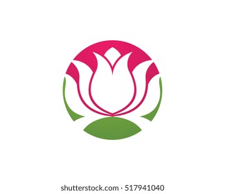 Beauty Vector flowers design logo Template icon