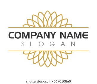 Beauty Vector flowers design logo Template icon
