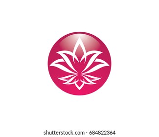 Beauty Vector flowers design logo Template icon