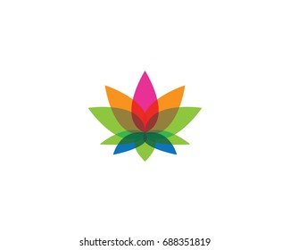 Beauty Vector flowers design logo Template icon