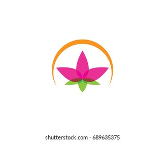 Beauty Vector flowers design logo Template icon