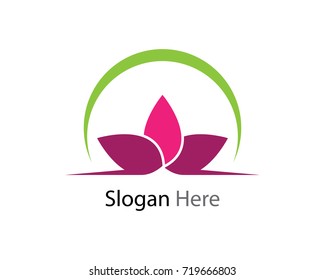 Beauty Vector flowers design logo Template icon