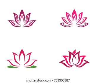 Beauty Vector flowers design logo Template icon