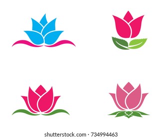Beauty Vector flowers design logo Template icon