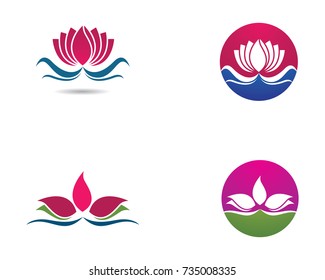 Beauty Vector flowers design logo Template icon
