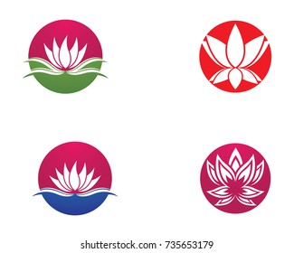 Beauty Vector flowers design logo Template icon