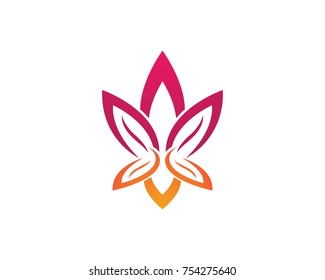 Beauty Vector flowers design logo Template icon