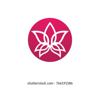 Beauty Vector flowers design logo Template icon