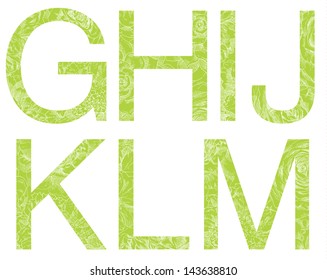 Beauty vector font.