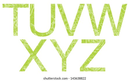 Beauty vector font.