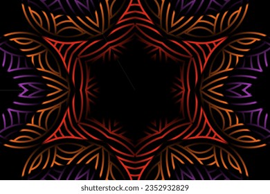 Vector de belleza gráfico bello arte de línea geométrica con un diseño lujoso y dinámico parecido a una telaraña
