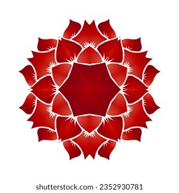 Beauty vector graphics of beautiful red rose petals with a luxurious and dynamic design