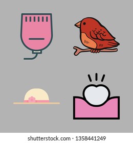 beauty vector icon set