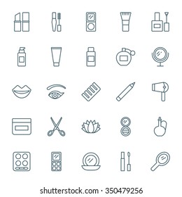 Beauty vector icons set