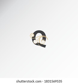 Beauty vector Initial letters q, qq, Calligraphic beautiful logo. Vintage drawn emblem for book design, brand name, business card, Restaurant, Boutique, Hotel.