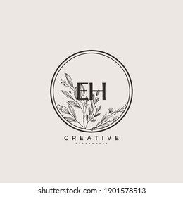 EG Beauty vector initial logo art, handwriting logo of initial signature, wedding, fashion, jewerly, boutique, floral and botanical with creative template for any company or business.