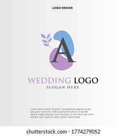 Ein Beauty Vektor-Logo, handschriftlich Logo der ersten Signatur, Hochzeit, Mode, Jewerly, Boutique, Blumen und botanisch mit kreativen Vorlage für jedes Unternehmen oder Unternehmen.