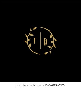 Schönheit Vektor anfängliche Logo Handschrift Logo der ersten floralen und botanischen mit kreativen Vorlage für jedes Unternehmen oder Unternehmen