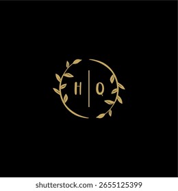 Logo inicial do vetor da beleza logotipo da caligrafia floral e botânica inicial com modelo criativo para qualquer empresa ou negócio