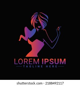 BEAUTY VECTOR LOGO ILLUSTRATION DESIGN