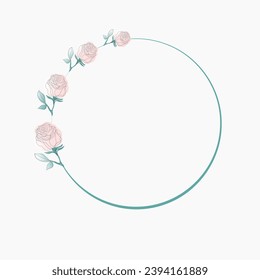 Beauty vector,  logo, wedding, fashion, jewelry, boutique, floral and botanical with a creative template for any company or business.