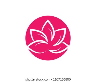 Beauty Vector Lotus flowers design logo Template icon