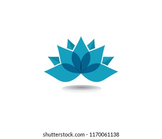 Beauty Vector Lotus flowers design logo Template icon