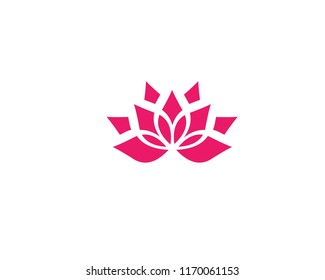 Beauty Vector Lotus flowers design logo Template icon