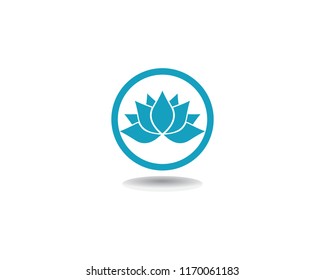 Beauty Vector Lotus flowers design logo Template icon