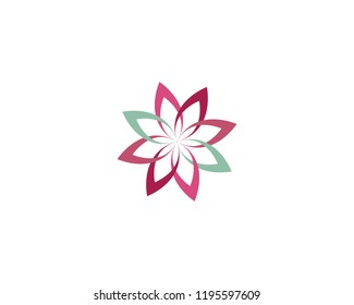 Beauty Vector Lotus flowers design logo Template icon