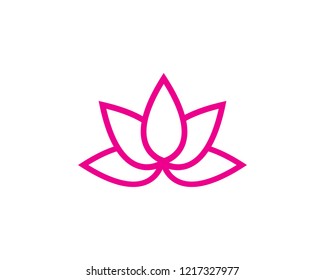 Beauty Vector Lotus flowers design logo Template icon