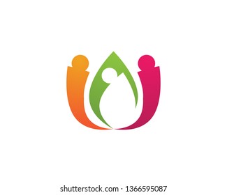 Beauty Vector lotus flowers design logo Template 