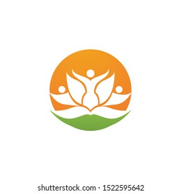 Beauty Vector lotus flowers design logo Template icon