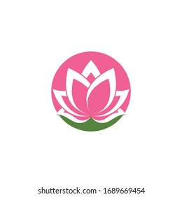 Beauty Vector lotus flowers design logo Template