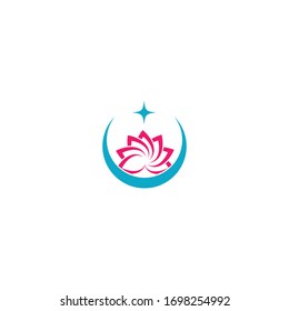 Beauty Vector lotus flowers design logo Template icon