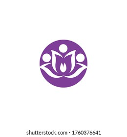 Beauty Vector lotus flowers design logo Template icon